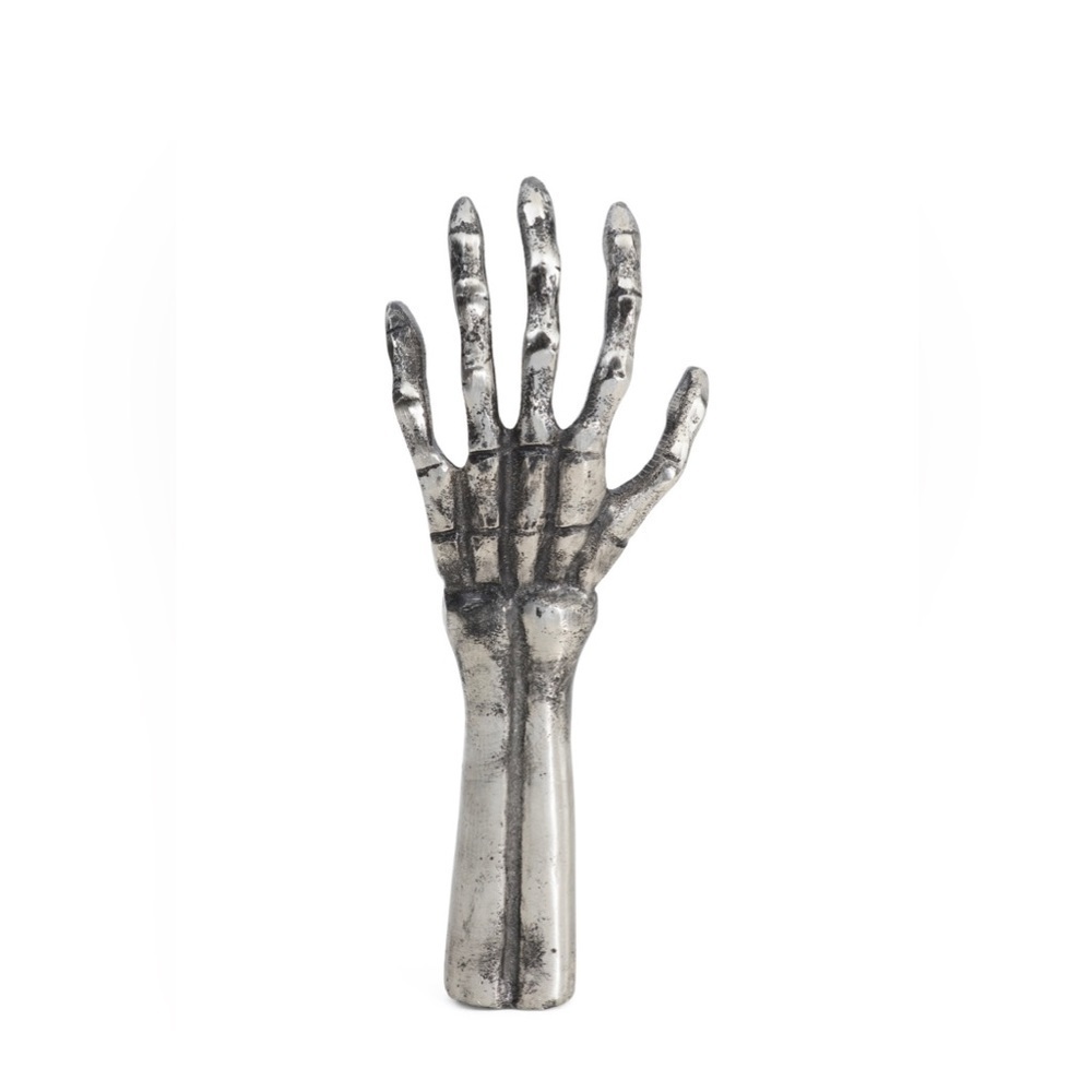 Halloween home decor skeletal Nickel Skeleton Hand